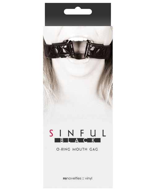 Sinful Interchangeable O-Ring Gag - Black - Kink Store