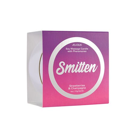 Smitten Pheromone Massage Candle Smitten - Strawberry & Champagne - Kink Store