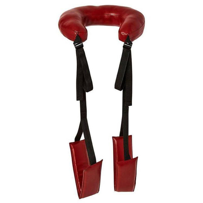 Sportsheets Saffron Adjustable Thigh Sling Position Support Red/Black - Bondage Toys