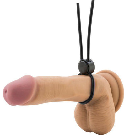 Stay Hard Silicone Loop Cock Ring - Black - Kink Store