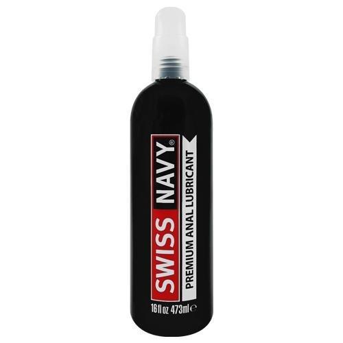 Swiss Navy Premium Silicone Anal Lubricant - 16oz. - Kink Store