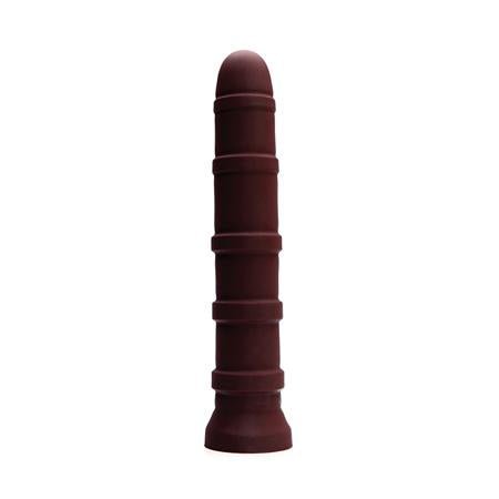 Tantus Cisco Firm XL Ringed Dildo - Oxblood - Kink Store