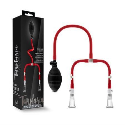Temptasia Nipple Squeeze Pump System - Black - Kink Store