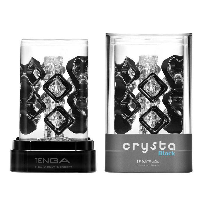 Tenga CRYSTA Block - Clear Stroker - Kink Store