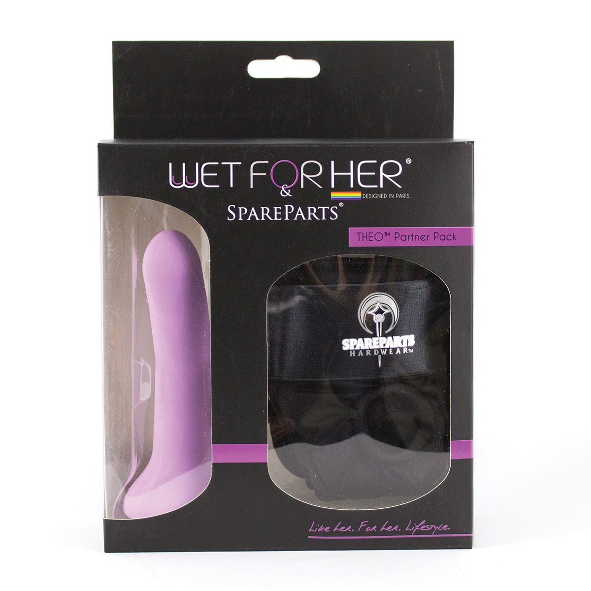 Theo Partner Pack Size B - Strap on Harness with Dildo - Kink Store