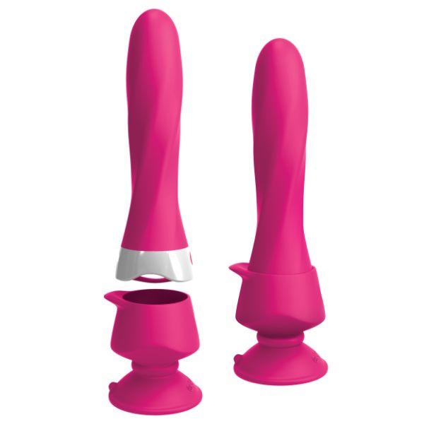 Threesome Wall Banger Deluxe Suction Cup Vibrator - Kink Store