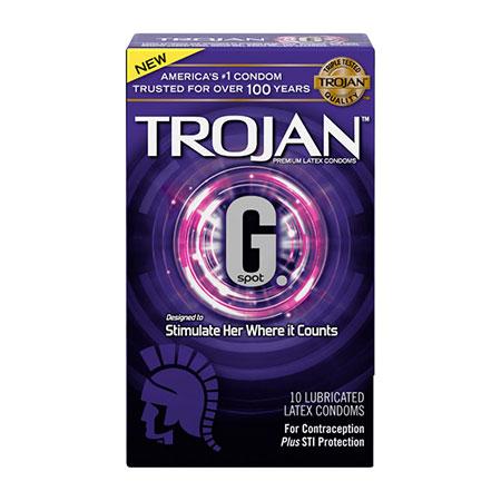Trojan G - G-Spot Lubricated Latex Condom Pack - Kink Store