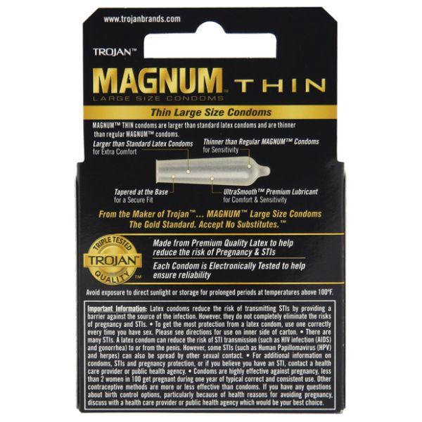 Trojan Magnum Thin Condoms - Kink Store