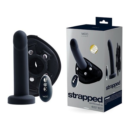 VeDO Strapped Rechargeable Vibrating Strap-On Set - Kink Store