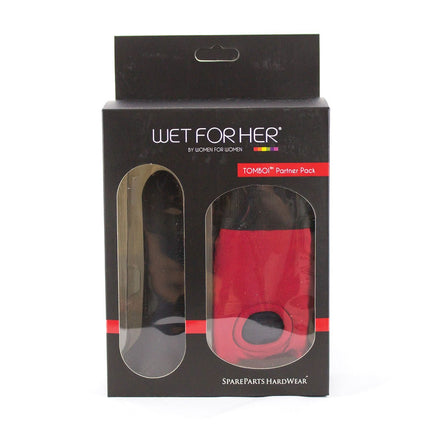 Wet for Her Tomboi Partner Pack XL - with Medium Five Dildo - Kink Store