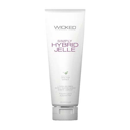Wicked Simply Hybrid Jelle Lubricant 4 oz - Kink Store