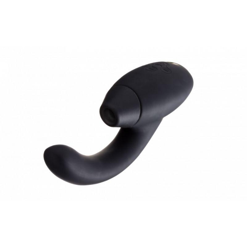 Womanizer Inside Out Clitoral Suction and G-Spot Vibrator - Black/Gold - Kink Store