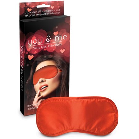 You and Me Red Blindfold - Kink Store