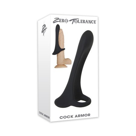 ZT Cock Armor - Vibrating Cock Ring with Shaft - Kink Store